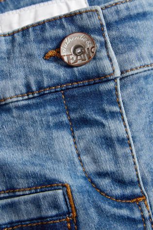 Snow Wash Patch Pocket Skinny Jeans (3-16yrs)